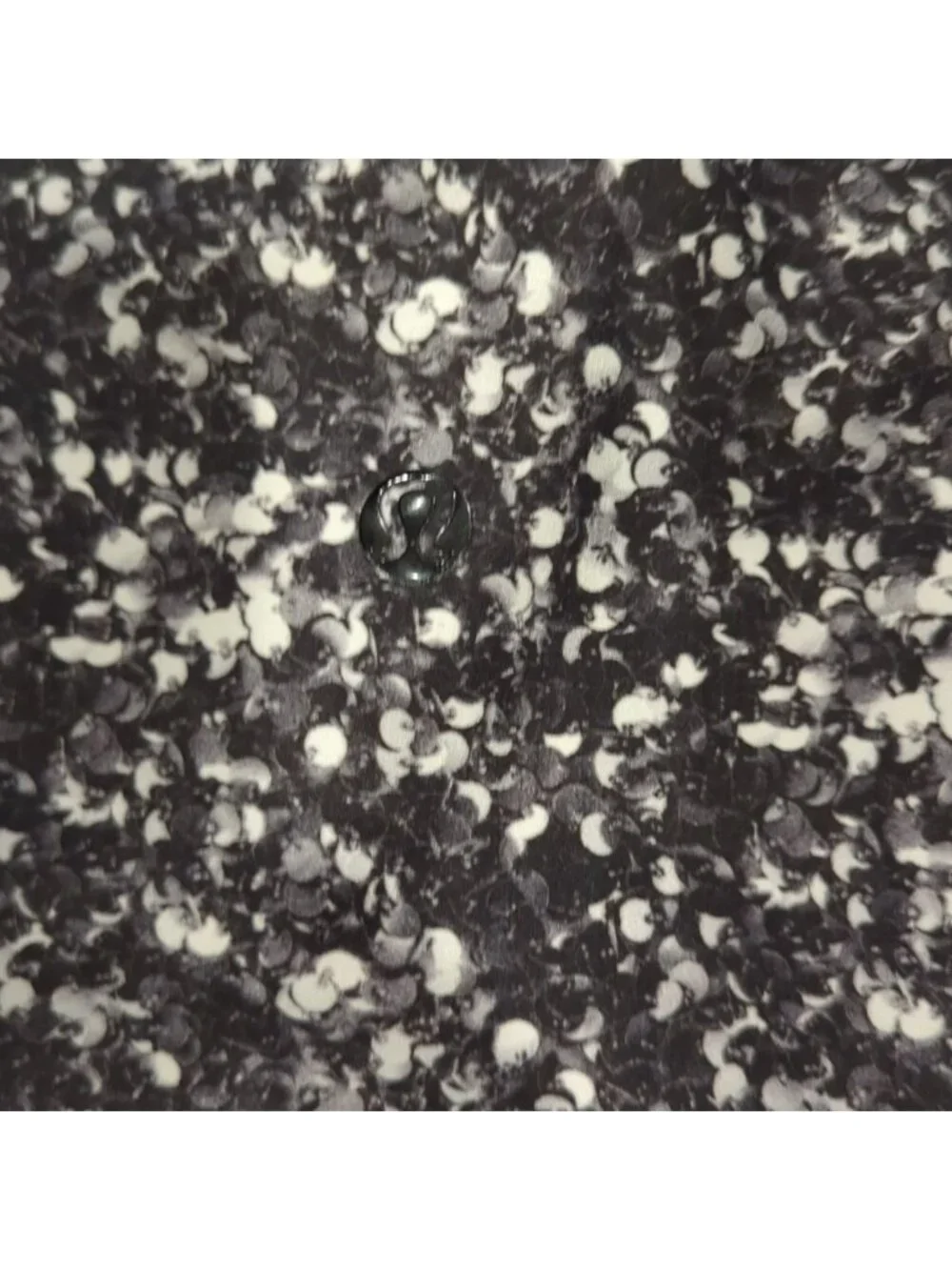 Lululemon Shine Tight (Roll Down) Shimmy Shimmer Black White